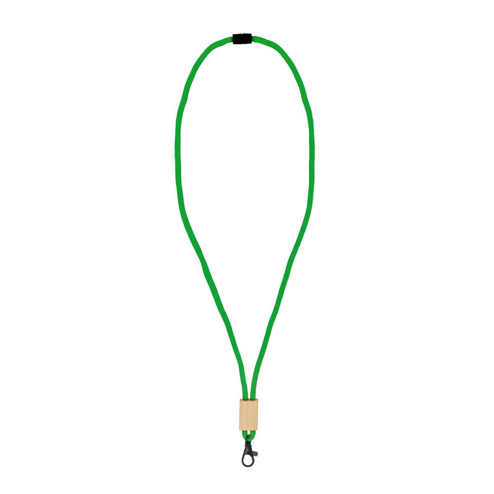 R-PET paracord lanyard - Groen