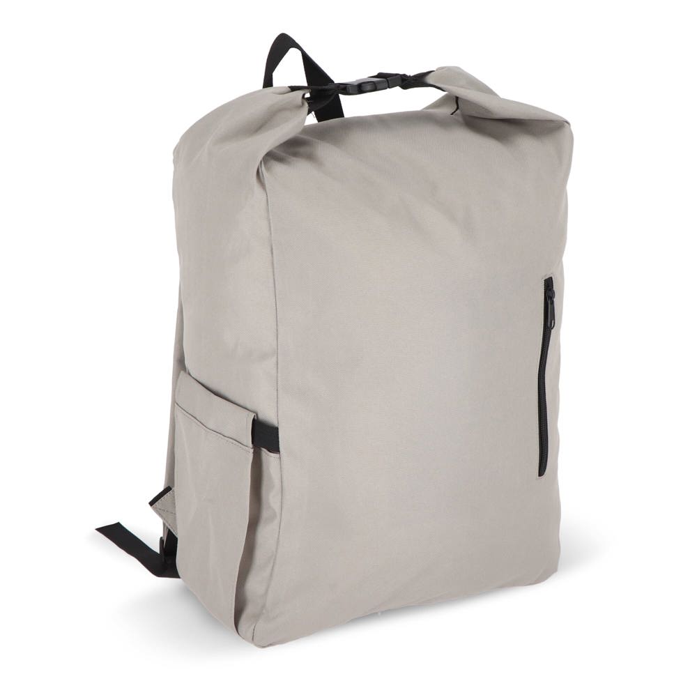 R-PET 600D Rolltop gesp rugzak 20L - Grijs