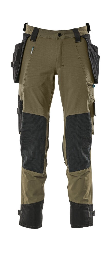 Broek met spijkerzakken - mosgroen