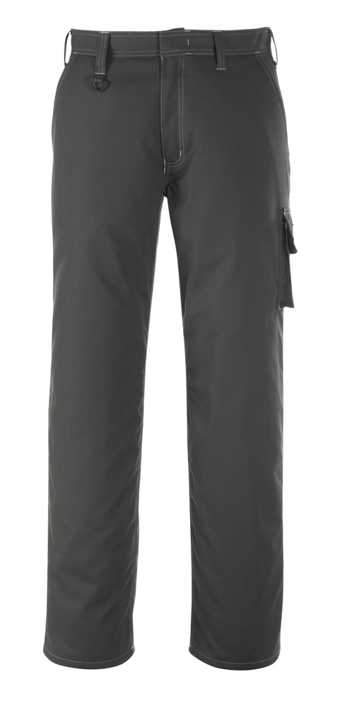 Broek met dijbeenzakken - donkerantraciet