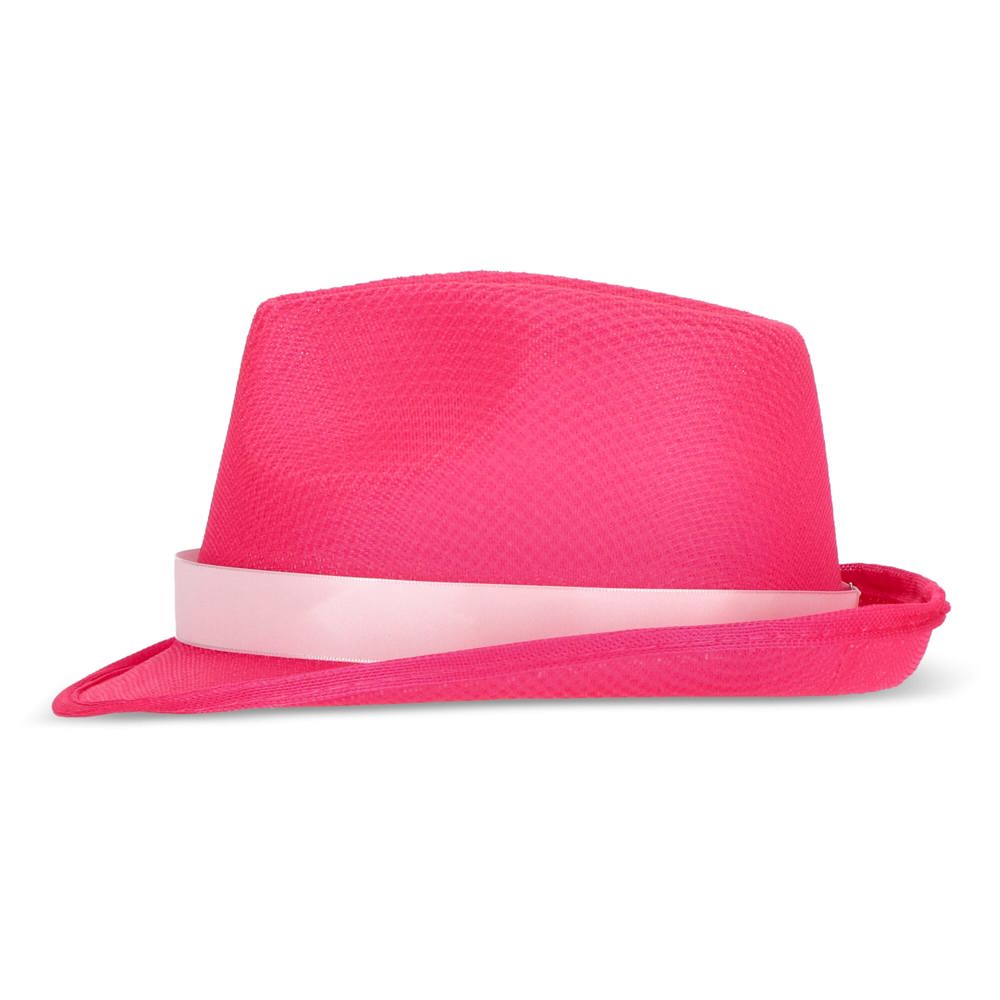 Polyester hoed met band