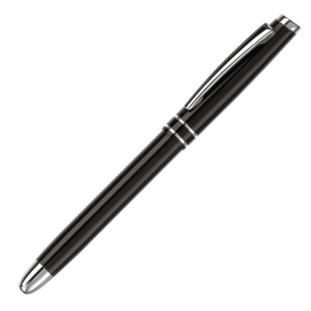 Rollerball two stripes aluminium - Zwart