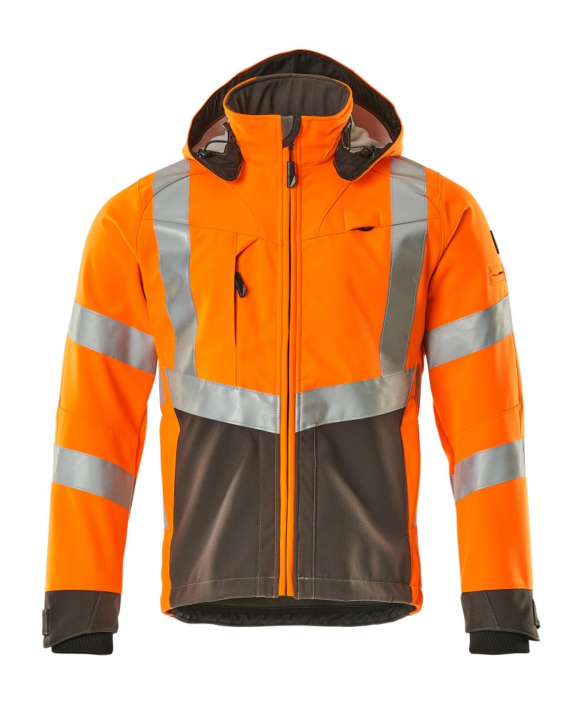 Softshell jas - hi-vis oranje/donkerantraciet