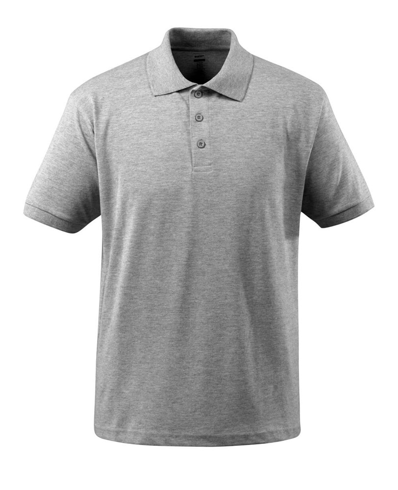 Poloshirt - grijs-gemêleerd