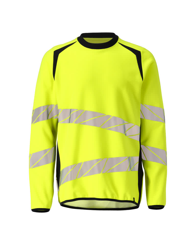 Sweatshirt - hi-vis geel/donkermarine