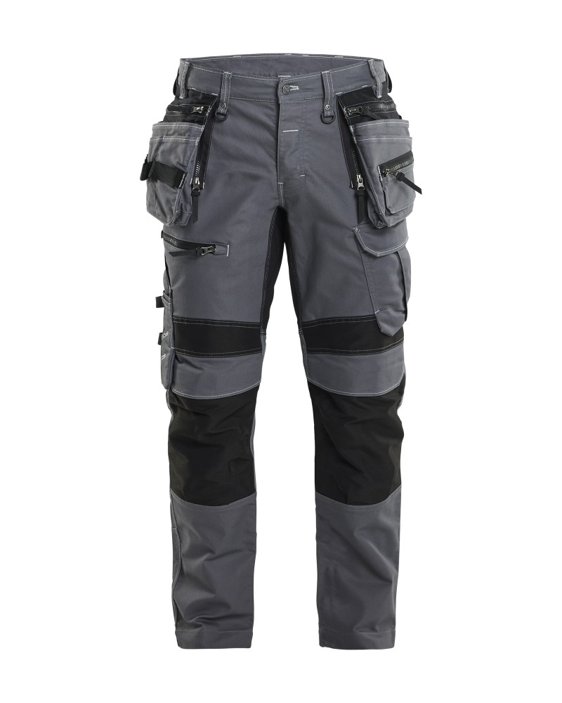 Werkbroek denim stretch X1900 - Medium grijs/Zwart (9699)
