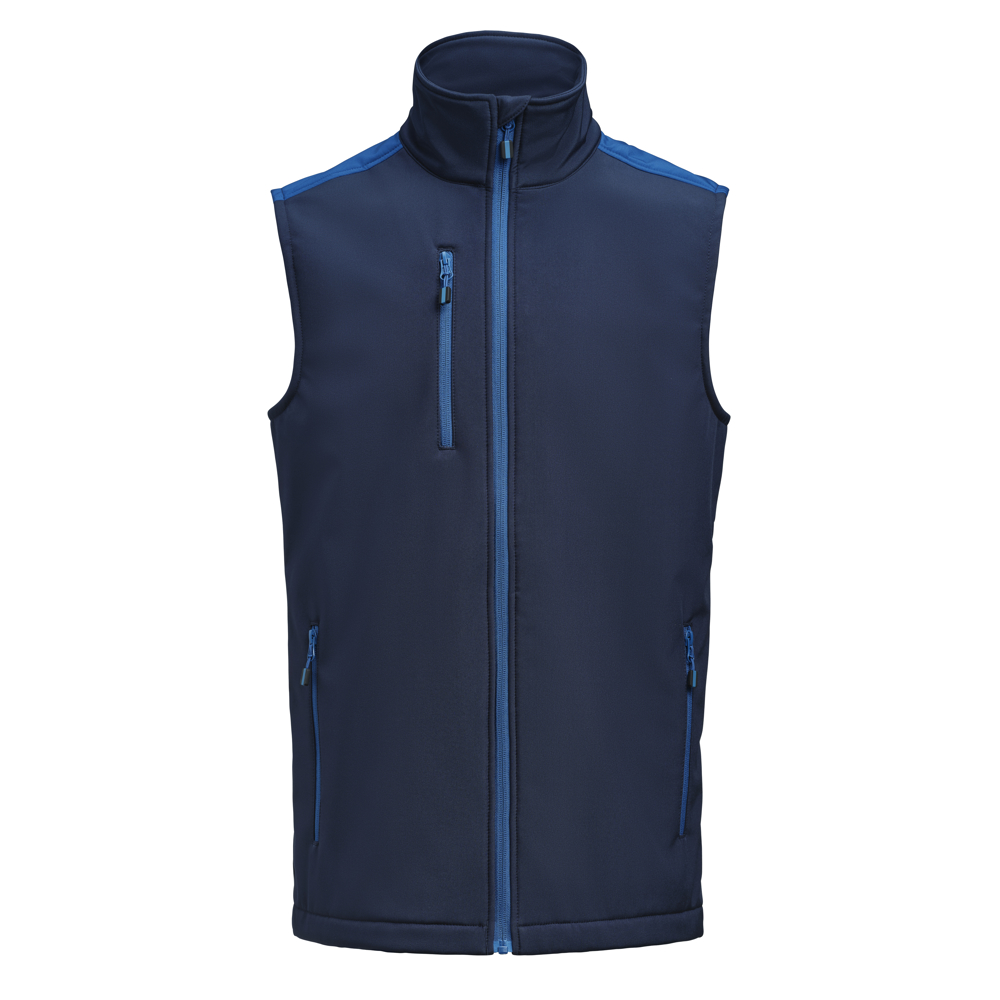 Prime Softshell  Bodywarmer Heren - Marine/Kobalt