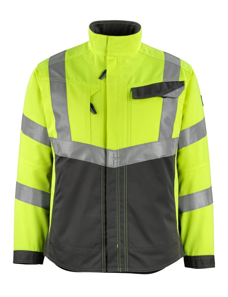 Jas - hi-vis geel/donkerantraciet