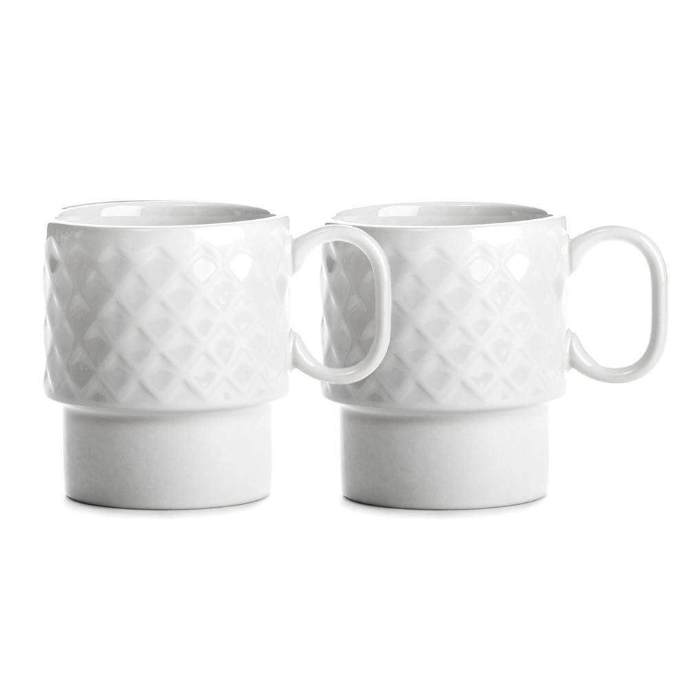 Sagaform Coffee &amp; More koffiemok 2 st. 250ml - Wit