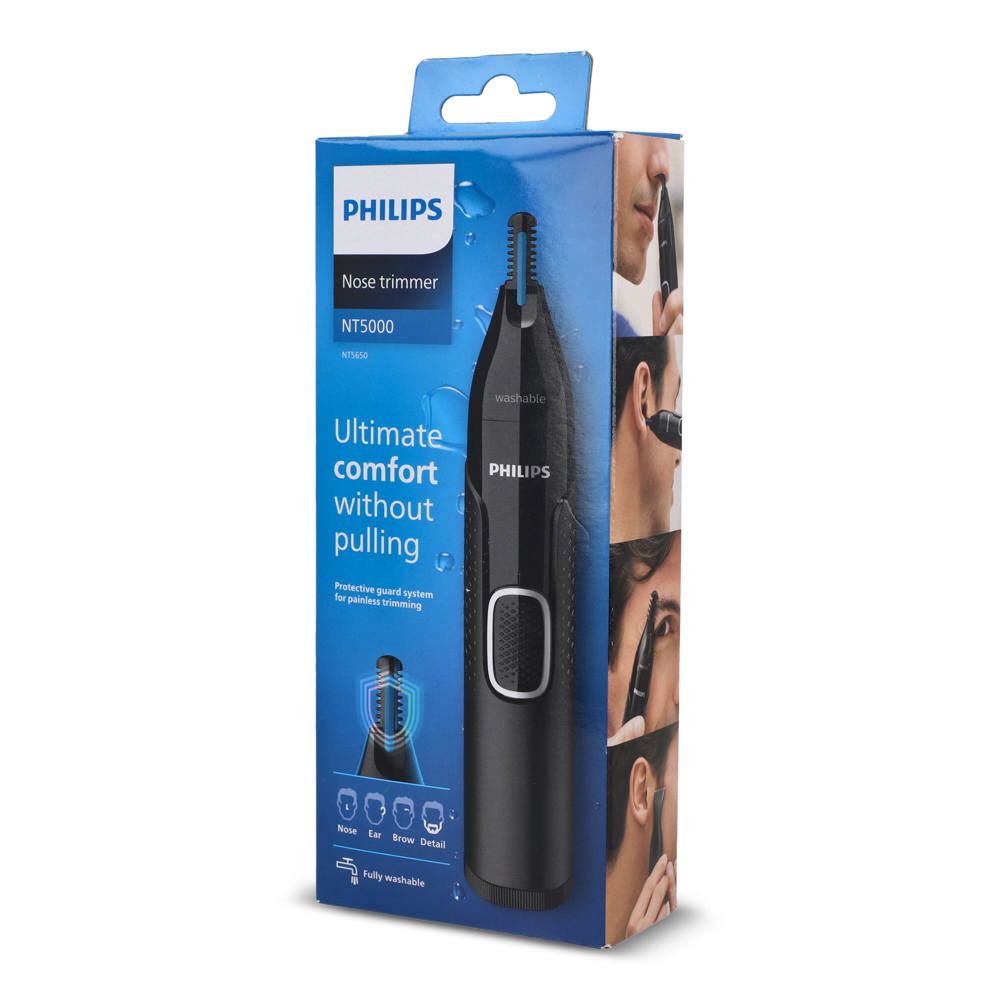 NT5650|Philips Neus-, oor-, wenkbrauwen detailtrimmer met 5 accessoires