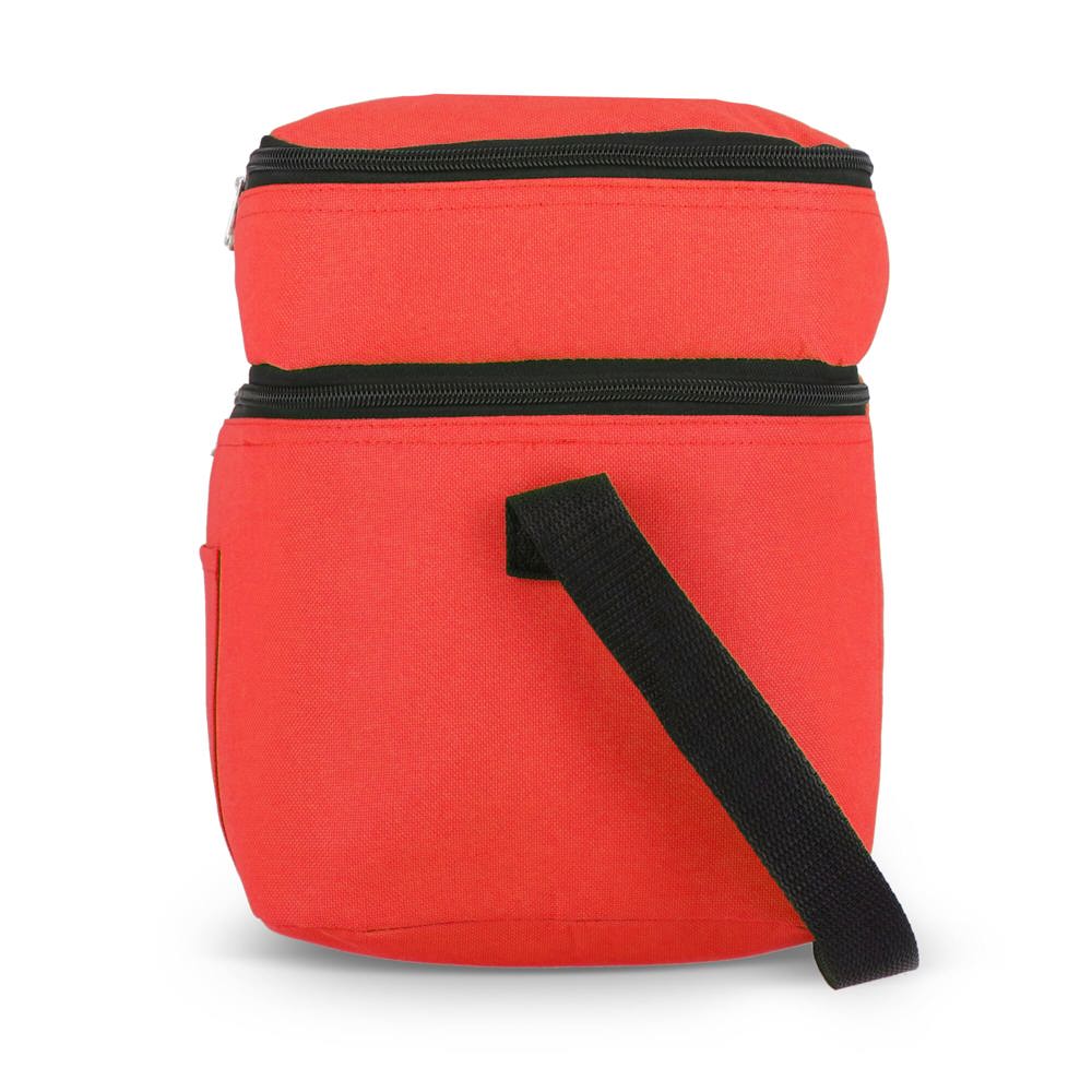 R-PET 600D koeltas met dubbele compartimenten, 30 x 20 x 24 cm, 12L