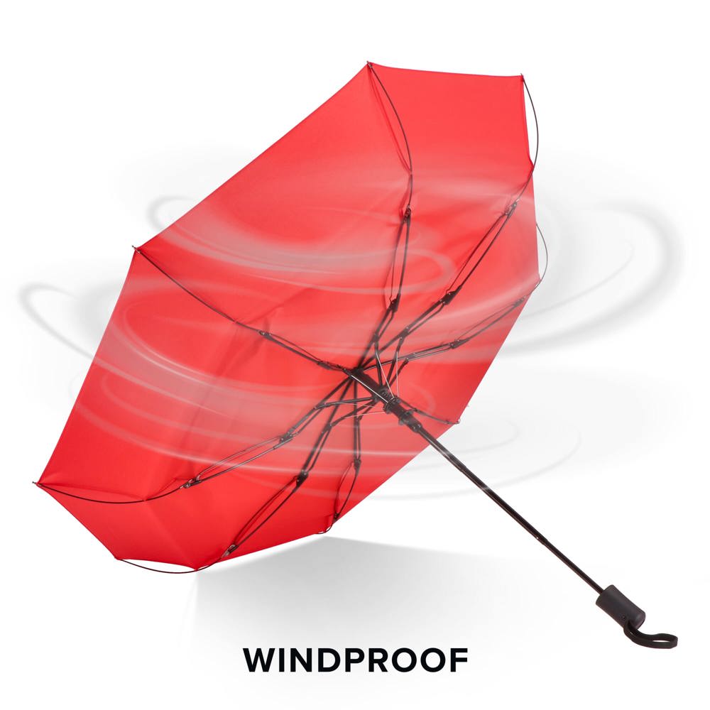 Daintree 190T Pongee 21.5" Opvouwbare winddichte paraplu Auto open