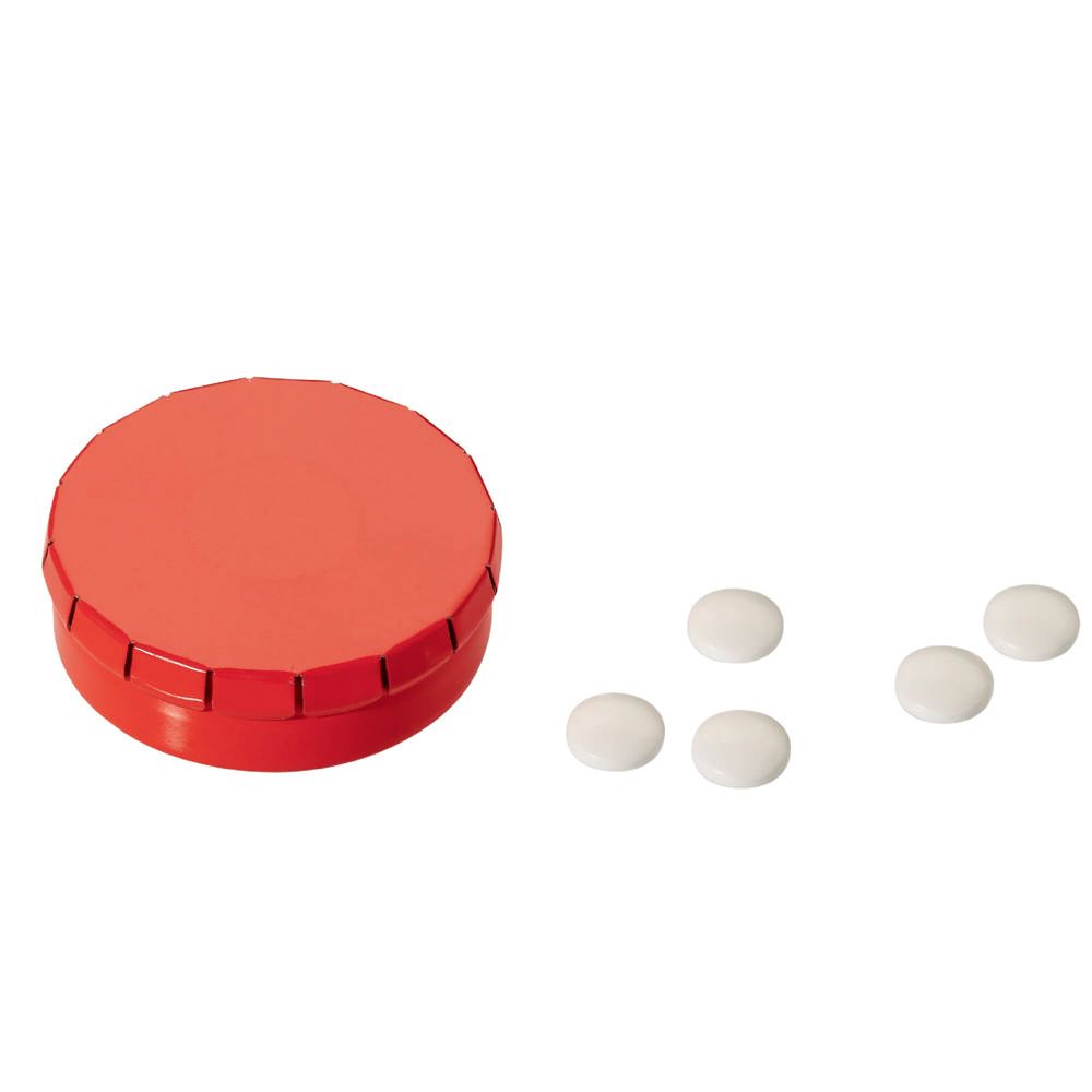 Pepermuntblik rond - Rood