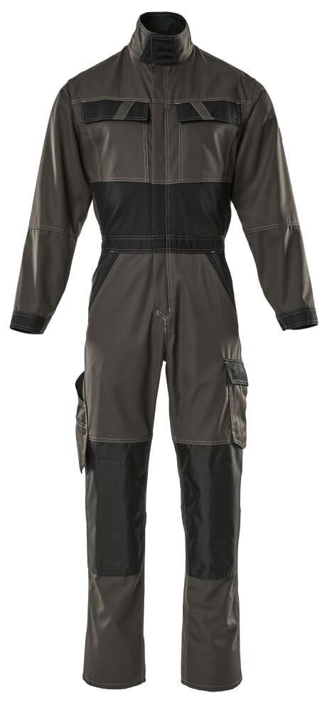 Overall met kniezakken - donkerantraciet/zwart