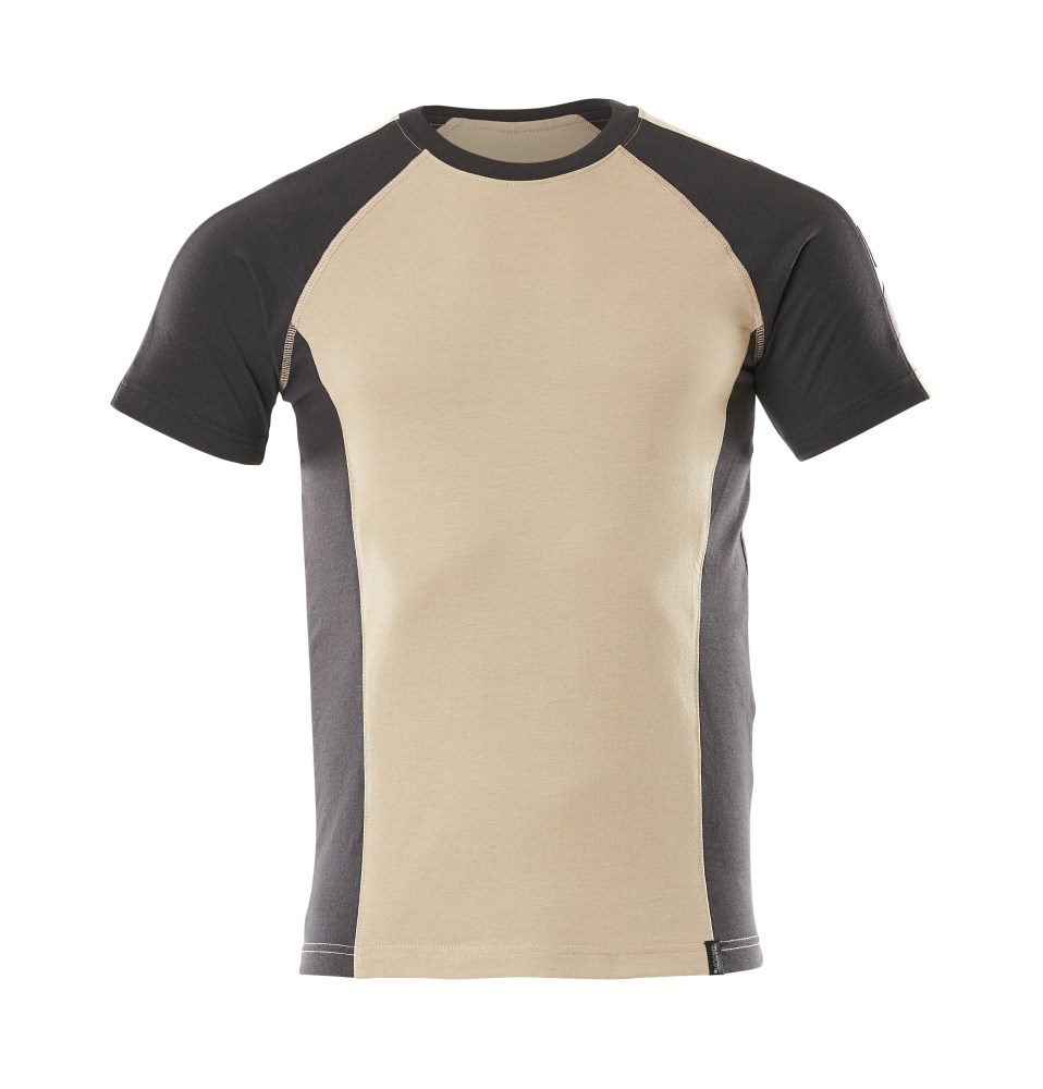 T-shirt - lichtkhaki/zwart