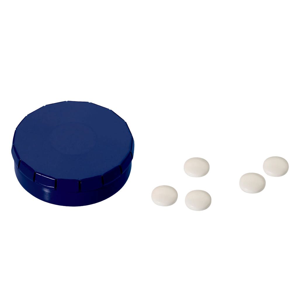Pepermuntblik rond - Blauw