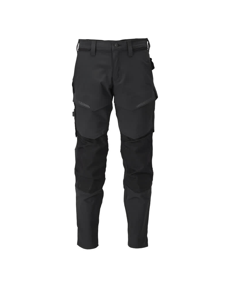 Broek met kniezakken - Zwart