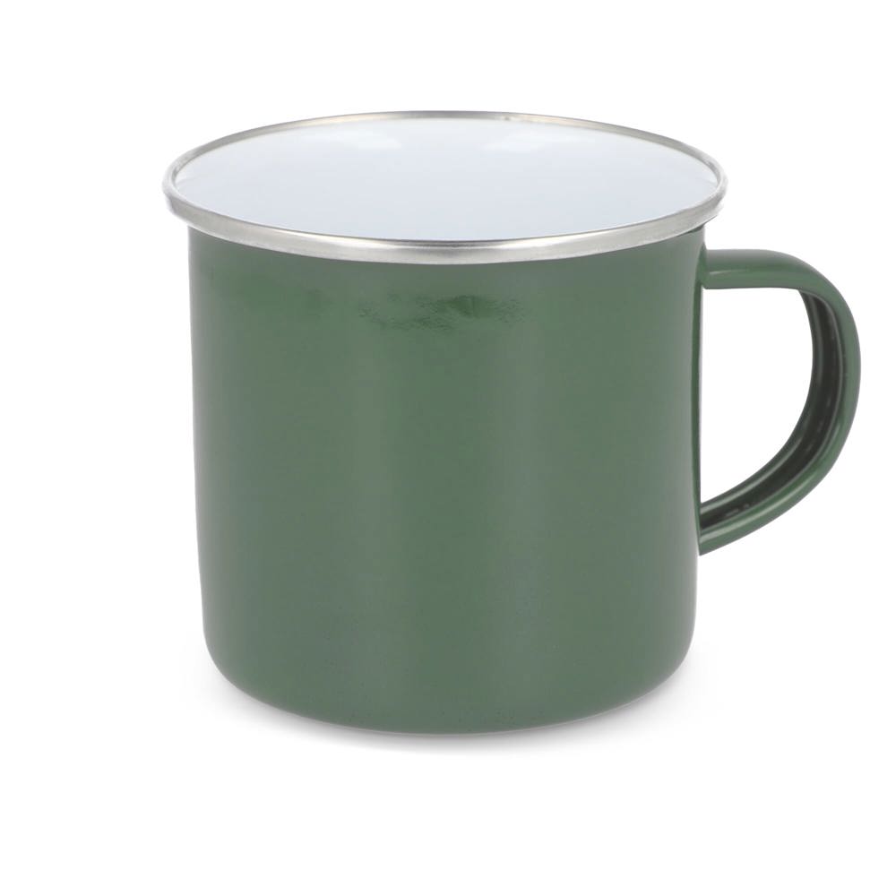 Emaille mok 350ml - Olijfgroen