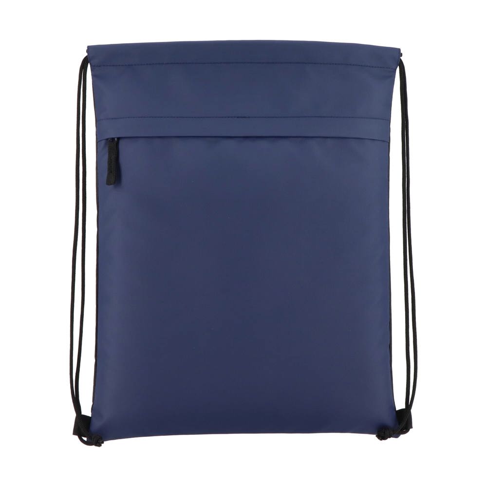PU gecoorde 600D gerecycled PET trekkoordtas 33 x 42 cm