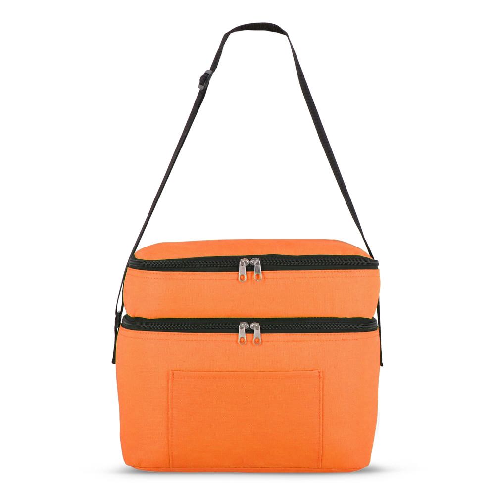 R-PET 600D koeltas met dubbele compartimenten, 30 x 20 x 24 cm, 12L