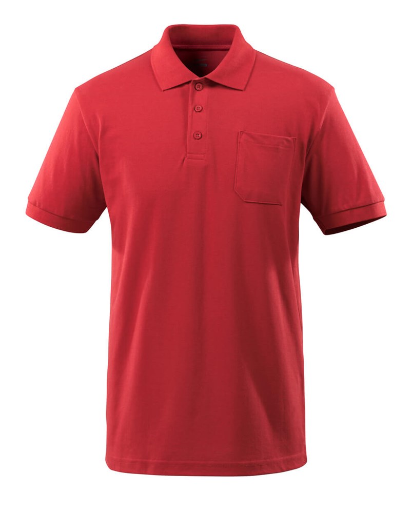 Poloshirt met borstzak - Rood