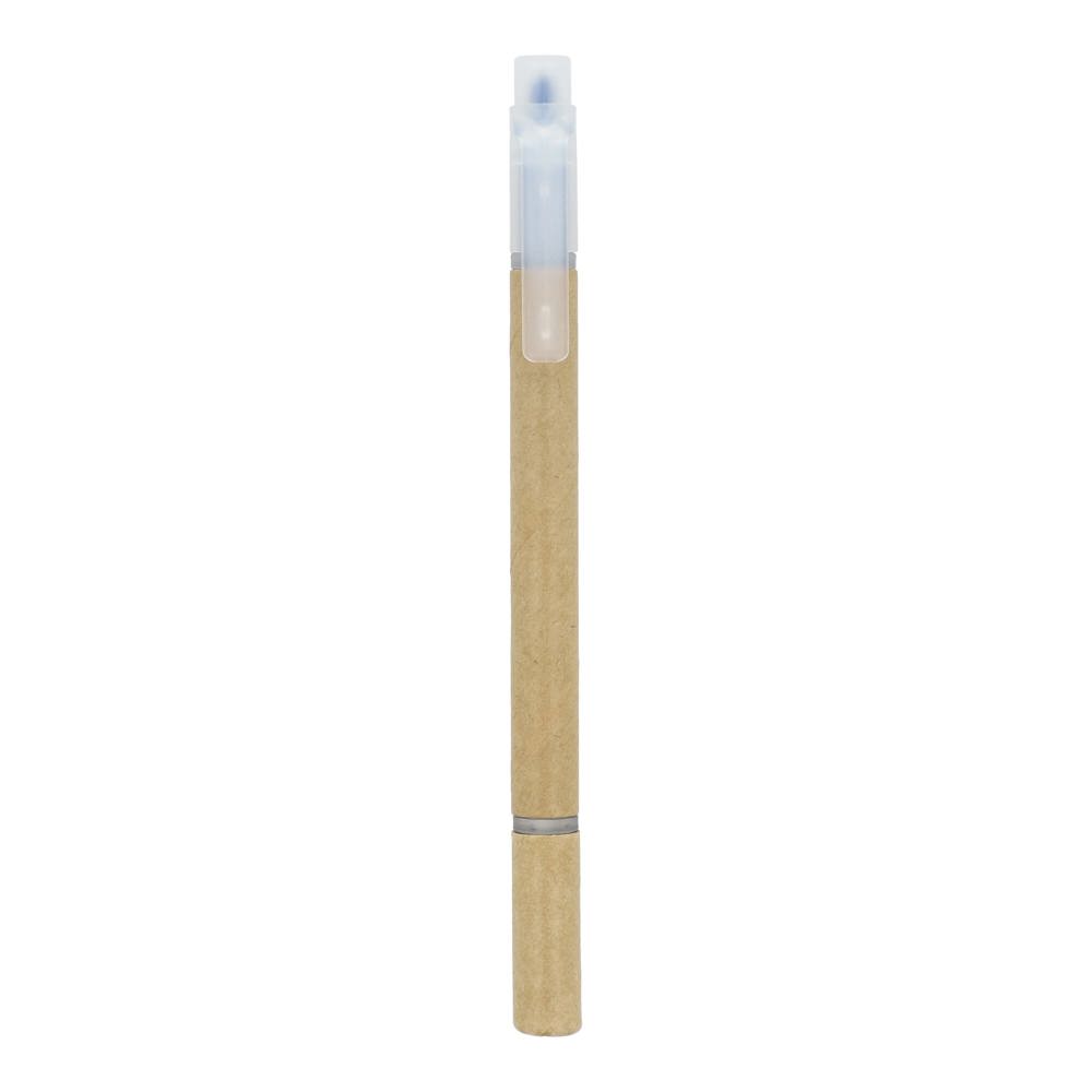 Papieren tekstmarker balpen