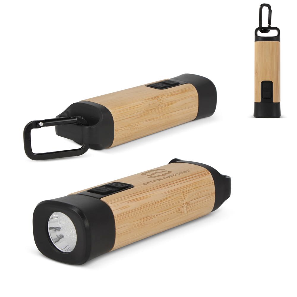 Oplaadbare R-ABS &amp; Bamboe zaklamp