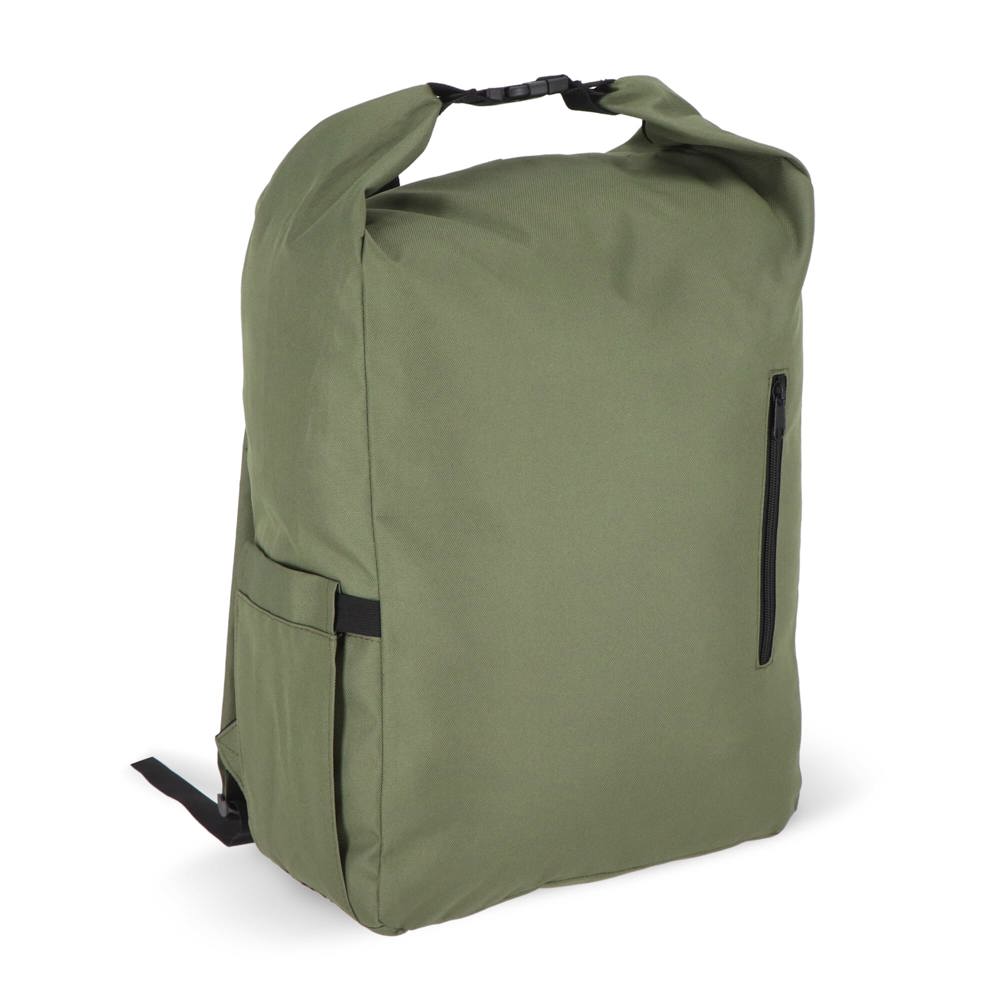 R-PET 600D Rolltop gesp rugzak 20L - Olijfgroen