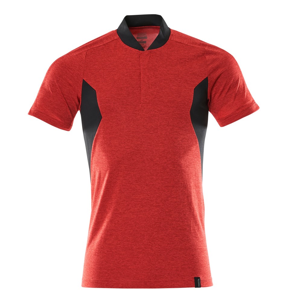 Poloshirt - signaalrood/zwart