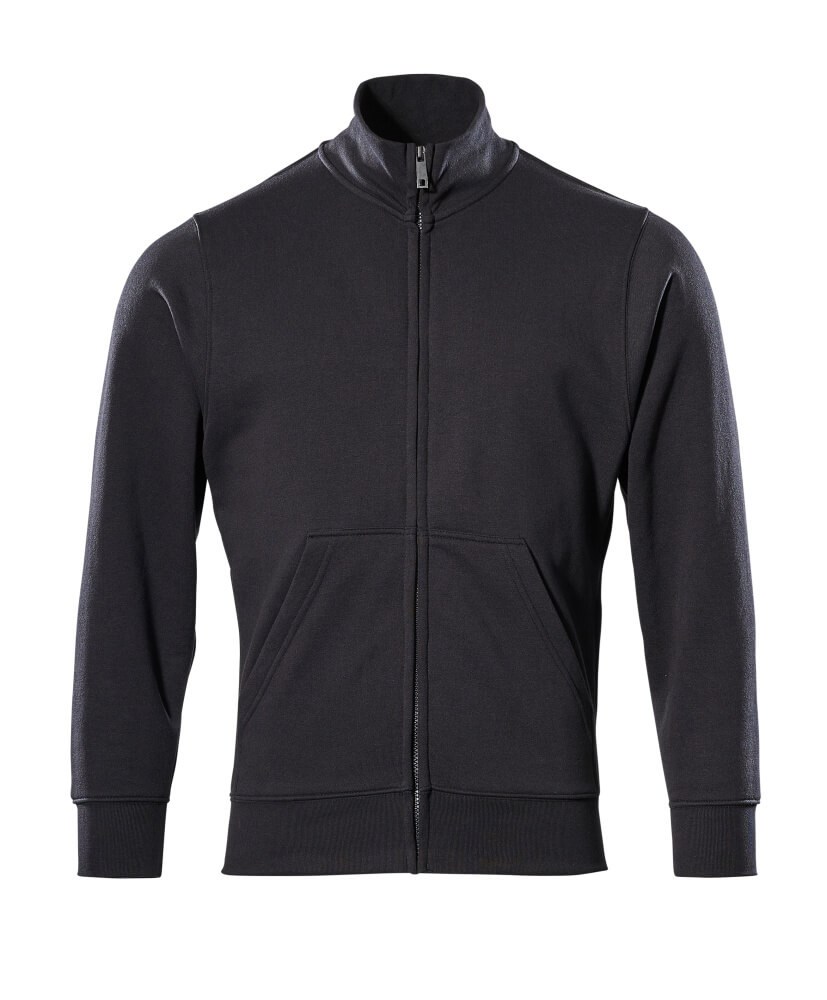 Sweatshirt met rits - Zwart