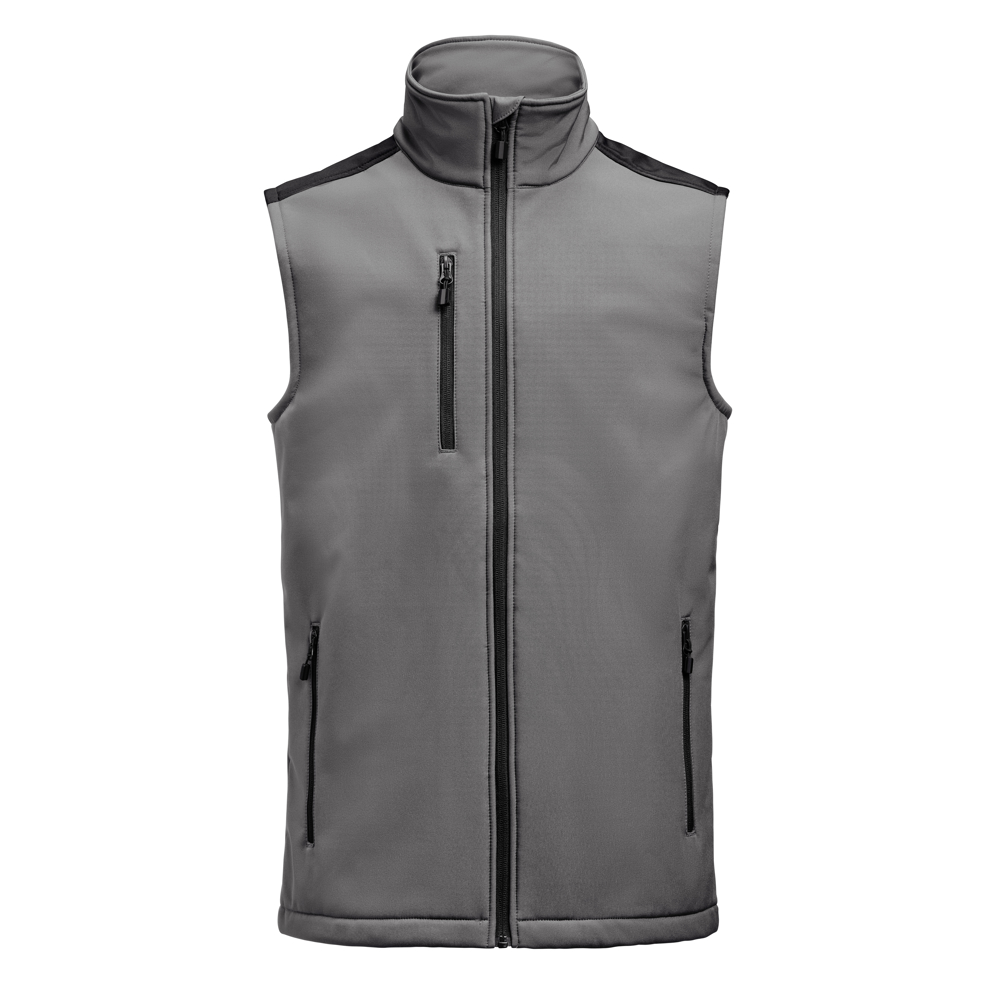 Prime Softshell  Bodywarmer Heren - Staalgrijs/Zwart