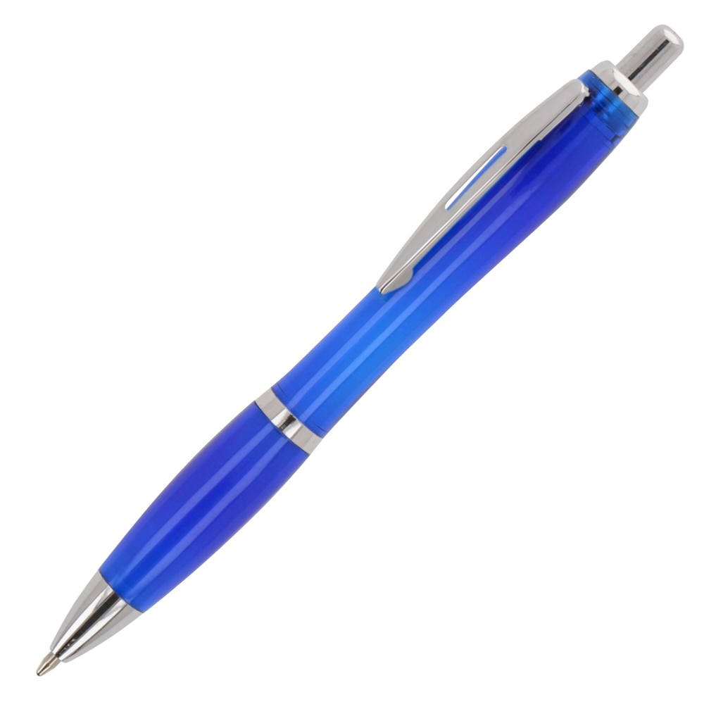 Balpen Hawaii transparant Ocean Bound Plastic - Transparant / Blauw
