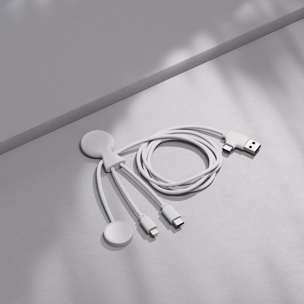 Xoopar Mr. Bio Long Multi Kabel voor Apple/Samsung Watch 1 Meter 