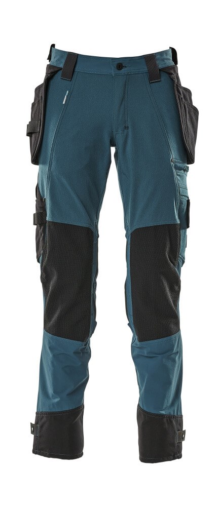Broek met spijkerzakken - donkerpetrol