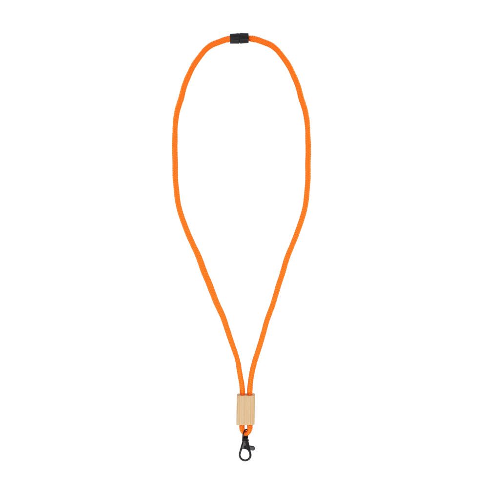 R-PET paracord lanyard - Oranje