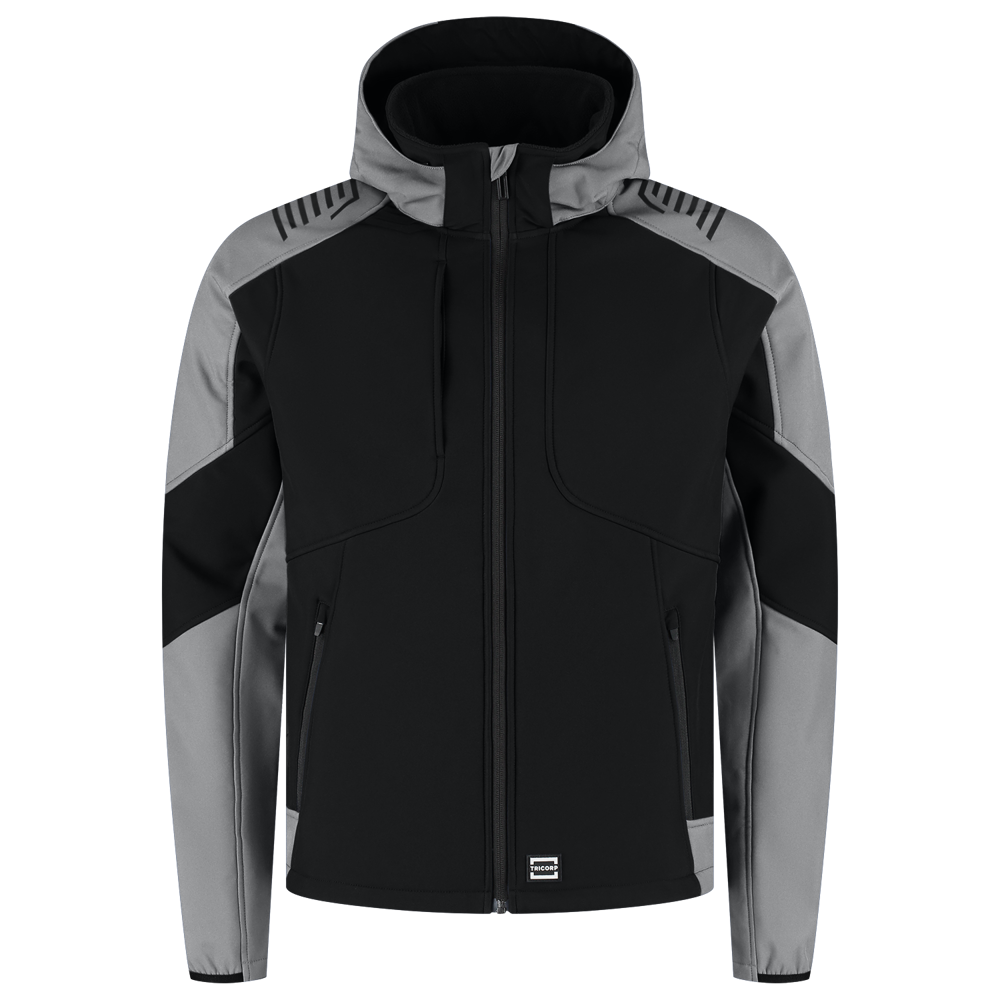 Softshell Capuchon Bicolor Redefined - BlackGrey