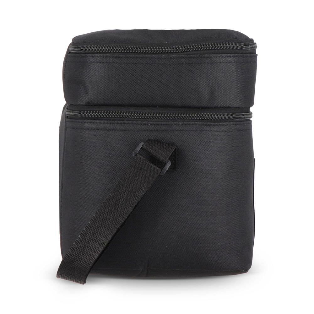 R-PET 600D koeltas met dubbele compartimenten, 30 x 20 x 24 cm, 12L