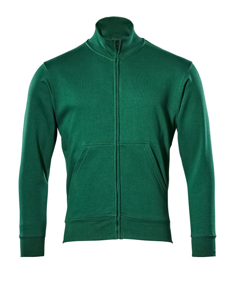 Sweatshirt met rits - Groen