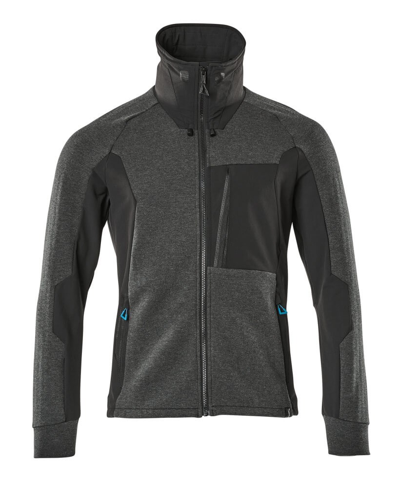Sweatshirt met rits - Zwart
