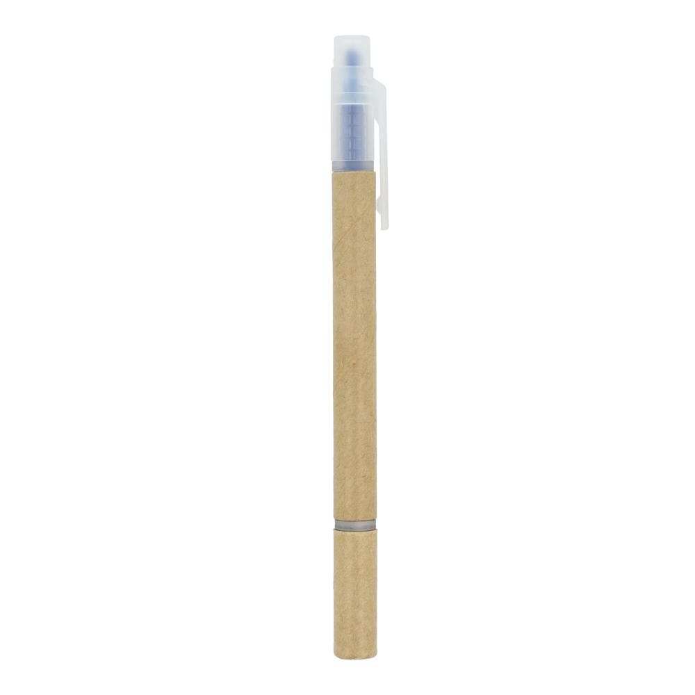 Papieren tekstmarker balpen