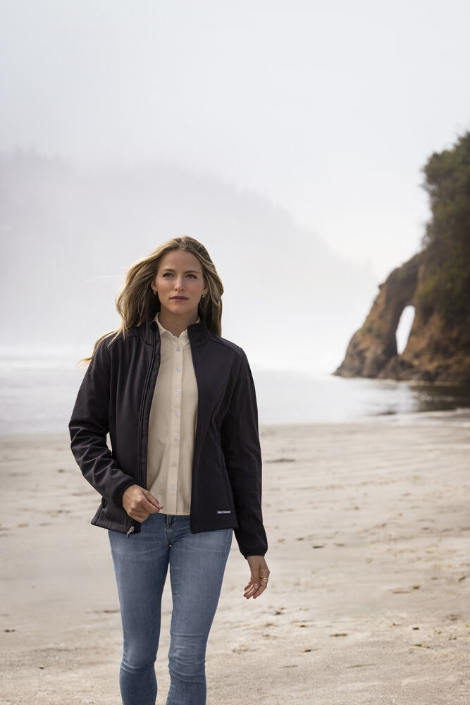 Cutter & Buck - Oak Harbor Softshell Jacket Dames Zwart XS