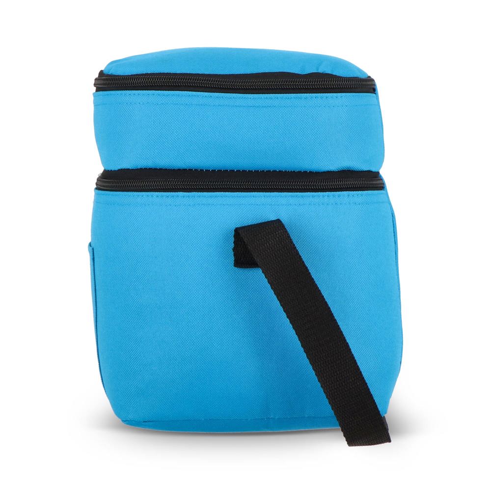 R-PET 600D koeltas met dubbele compartimenten, 30 x 20 x 24 cm, 12L