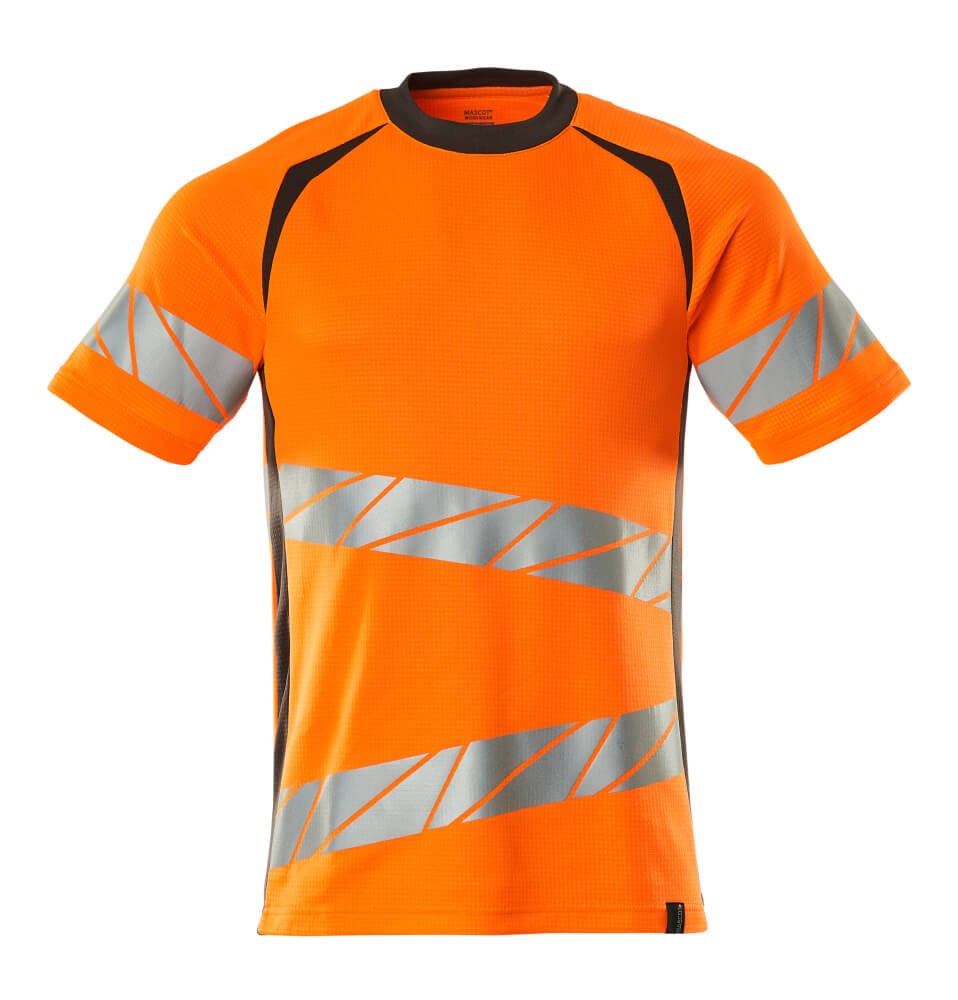 T-shirt - hi-vis oranje/donkerantraciet