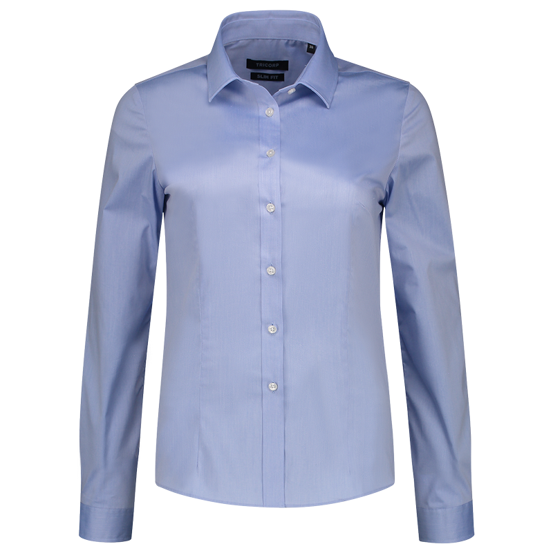 TRICORP Blouse Stretch Fitted - Blue