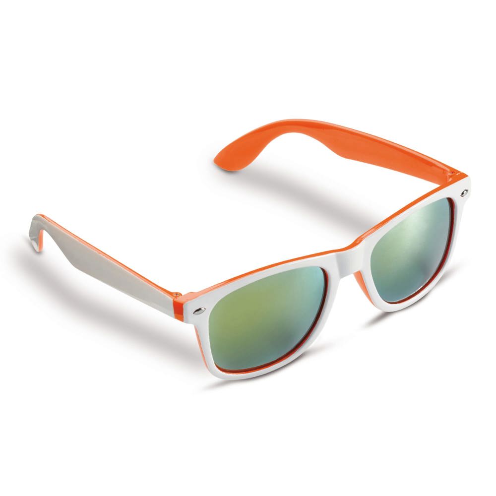 Zonnebril Jeffrey UV400 - Wit / Oranje