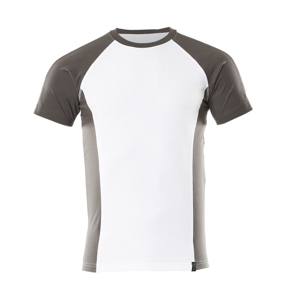 T-shirt - wit/donkerantraciet